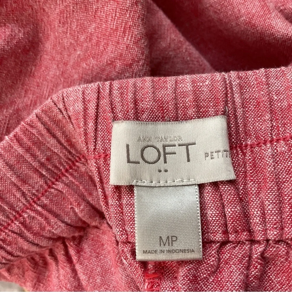 Ann Taylor Loft Petite Linen Blend Skirt Size MP